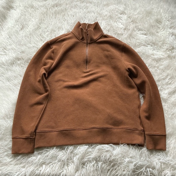 BANANA REPUBLIC‎ RIBBED HALF-ZIP SWEATSHIRT - Picture 1 of 4